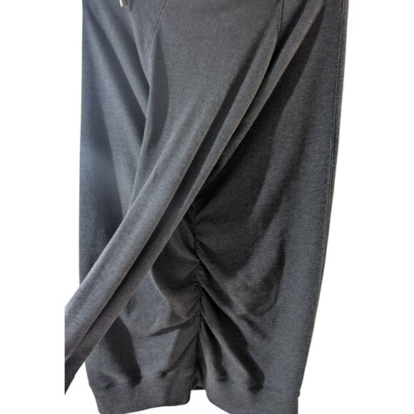 Soft & Stylish Liz Lange Maternity Sweater XXL Gray Cowl Neck - Picture 4 of 6